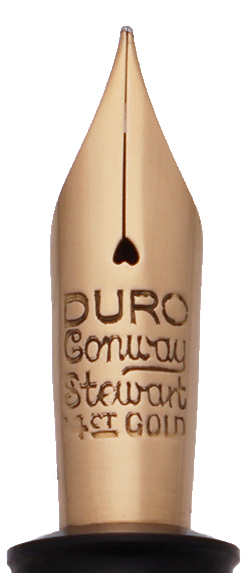 Conway Stewart Duro No 30 Fountain Pen (1930s) - Black w GT